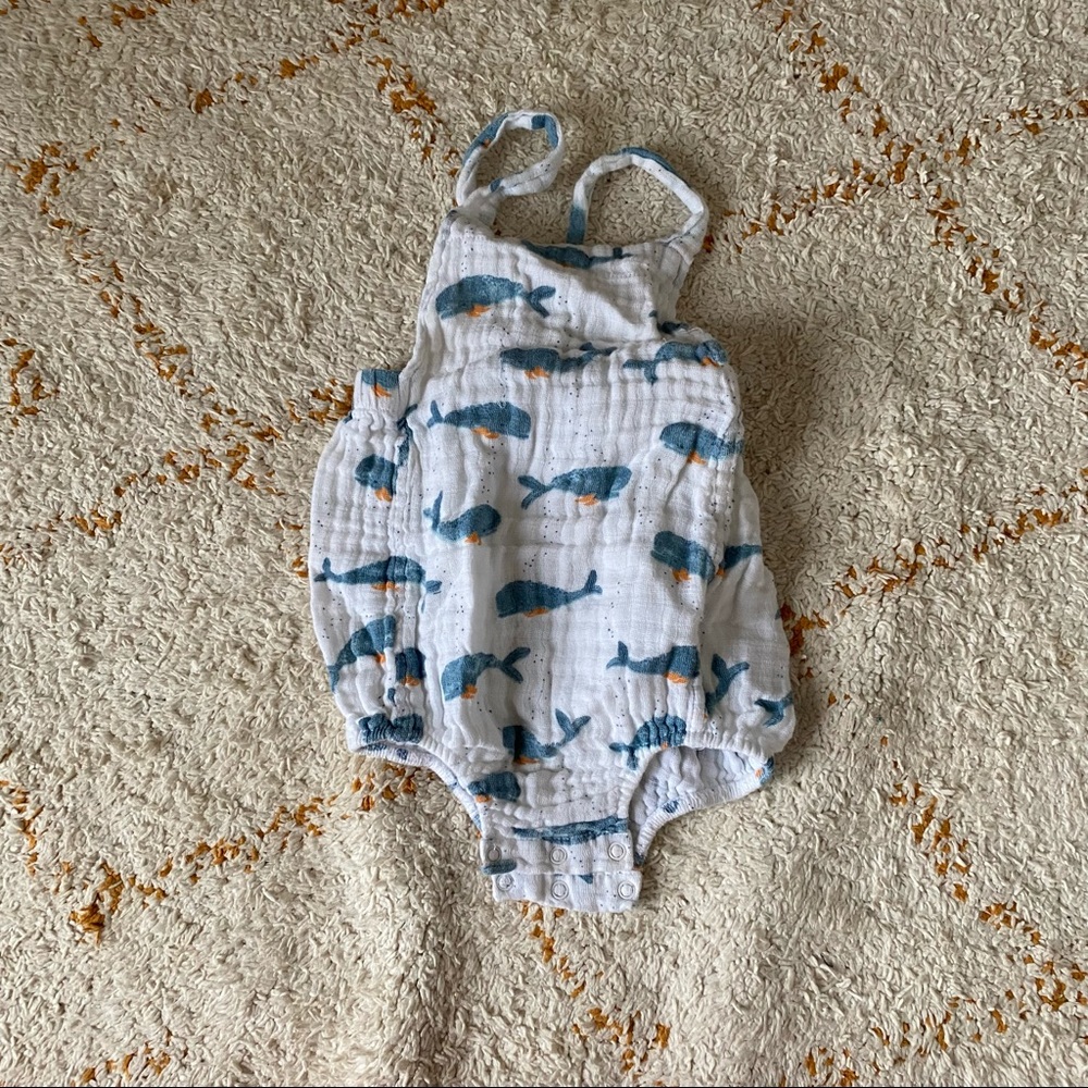 Angel Dear Whales Bubble Romper